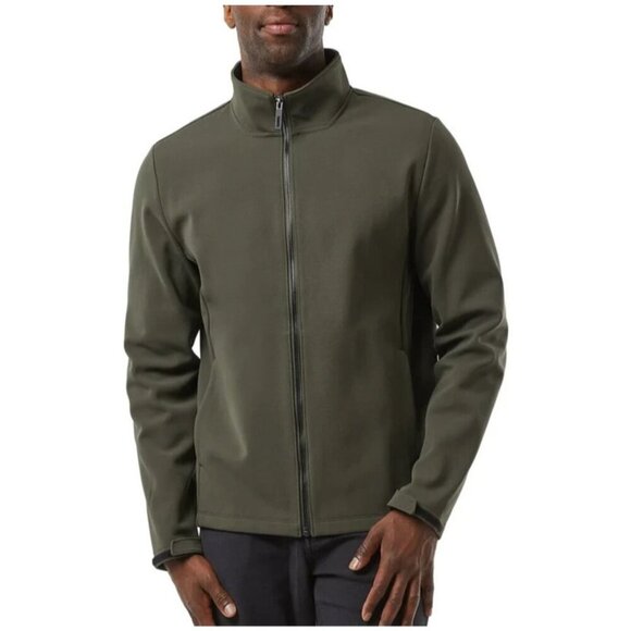NWOT 32 Degrees Heat Men's M Olive Green Full-Zip Windbreaker Jacket - Picture 1 of 8